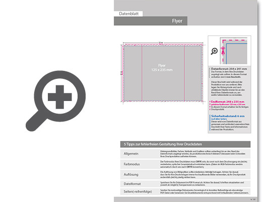 Product Bild faltblatt__gefalzt_auf_maxi-format_(12_5_cm_x_23_5_cm)__vertikaler_2-bruch_fensterfalz__6-seitig