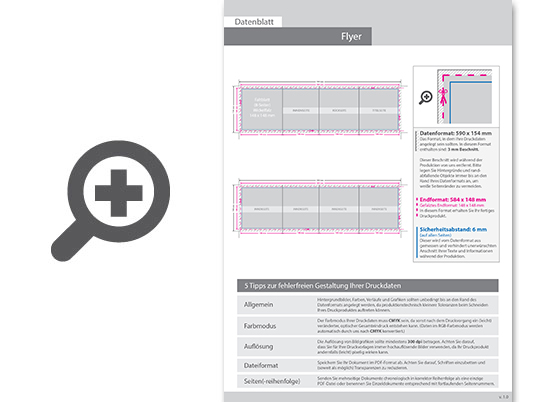 Product Bild faltblatt__gefalzt_auf_quadrat_14_8_cm_x_14_8_cm__vertikaler_wickelfalz__8-seitig
