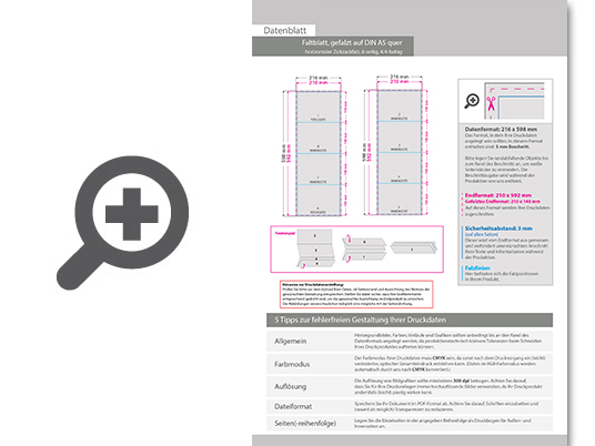 Product Bild faltblatt__gefalzt_auf_din_a5_quer__horizontaler_zickzackfalz__8-seitig