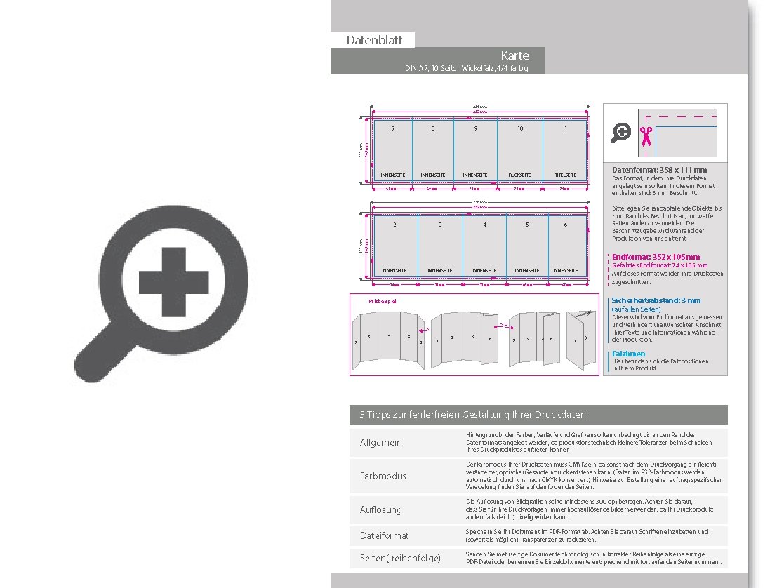 Product Bild trauerkarte__gefalzt_auf_din_a7__vertikaler_wickelfalz__10-seitig