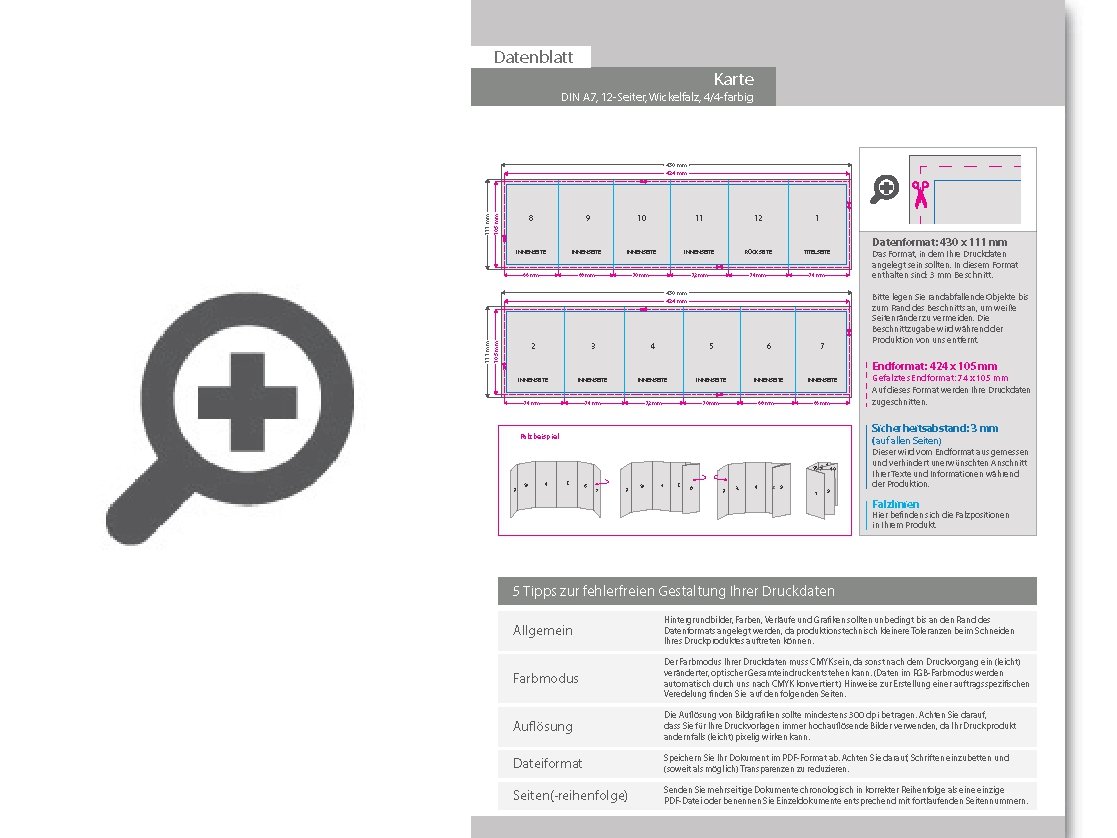 Product Bild trauerkarte__gefalzt_auf_din_a7__vertikaler_wickelfalz__12-seitig