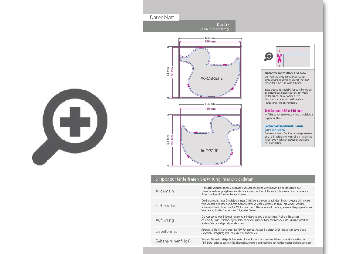 Product Bild osterkarten_stanzform_ente