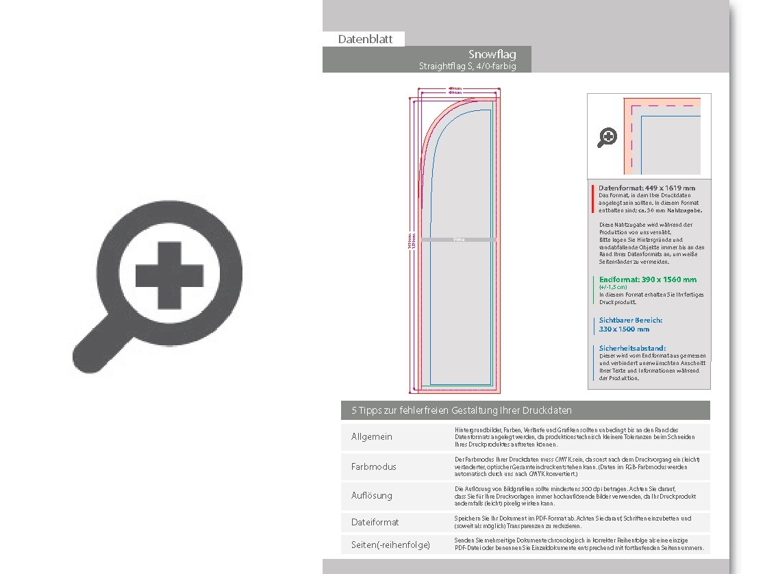 Product Bild ersatzdruck_f__r_snowflag_premium-straight_small__4_0-farbig_bedruckt