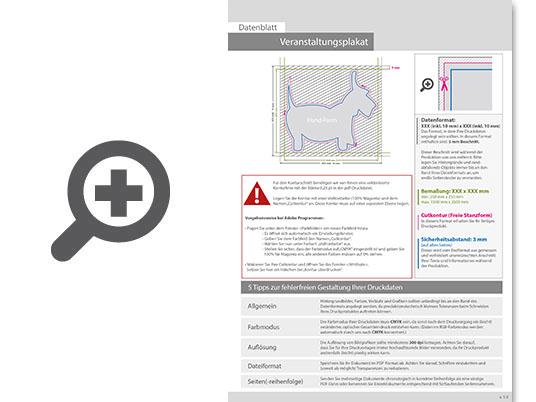 Product Bild veranstaltungsplakat_auf_hohlkammerplatte_in_hund-form_konturgefr__st___einseitig_4_0-farbig_bedruckt
