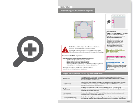 Product Bild veranstaltungsplakat_auf_hohlkammerplatte_in_pflaster-form_konturgefr__st___einseitig_4_0-farbig_bedruckt
